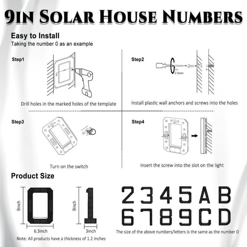 Rowna House number lights